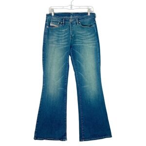 Y2K Diesel Jeans Womens Bootcut Denim Size 30 Low Rise No Back Pockets Italy